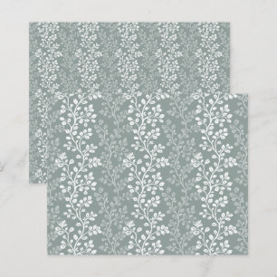 Papel de Scrapbook Floral com Flores Trepadeiras e