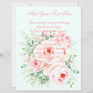 Papel de Scrapbook Floral Personalizado