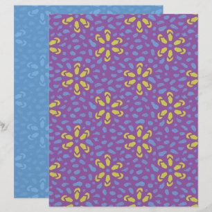Papel de Scrapbook Flores Chinelo