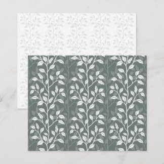 Papel de Scrapbook Folhas Botânicas Verde Sálvia E