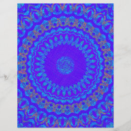 Papel de Scrapbook Kaleidoscópio Azul Página 2 Lad