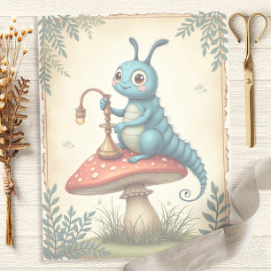 Papel de Scrapbook Lagarta Caprichosa Alice