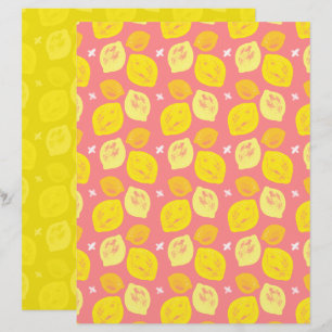 Papel de Scrapbook Limão Rosa