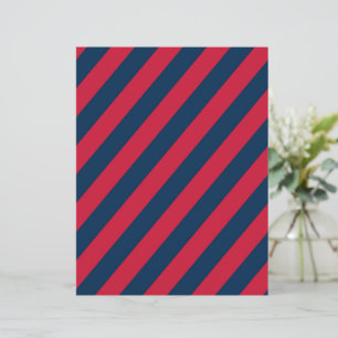 Papel de Scrapbook Listras Diagonais Azul Real e V