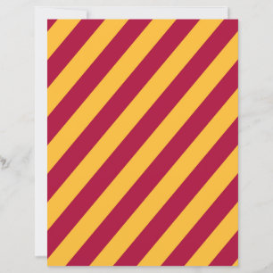 Papel de Scrapbook Listras Diagonais Dourado e Bor