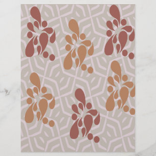 Papel de Scrapbook Marrom Abstrato