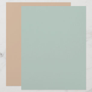 Papel de Scrapbook Minimalista Simples Verde Água 