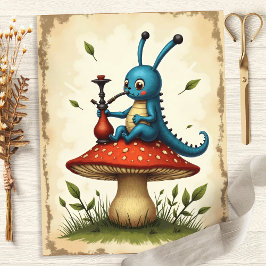 Papel de Scrapbook Narguilé Alice Lagarta