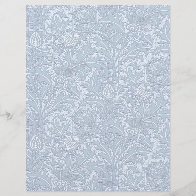 Papel de scrapbook para Artesanatos de Artes Azuis (Frente)