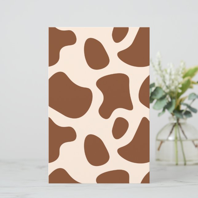 Papel de scrapbook para Impressão de vaca rosa e c (Em pé/Frente)