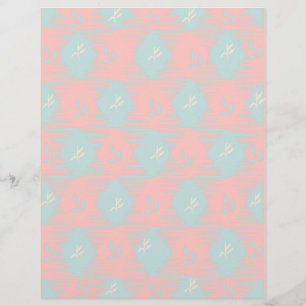 Papel de Scrapbook Pastel Rosa e Azul