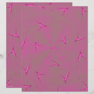 Papel de Scrapbook Pink Ginseng Man 2 Lados