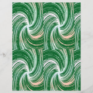 Papel de Scrapbook redemoinho verde
