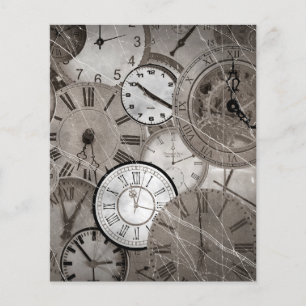 Papel de scrapbook relógios antigos steampunk
