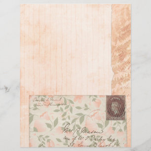 Papel de Scrapbook Rosa Pêssego Desbotado