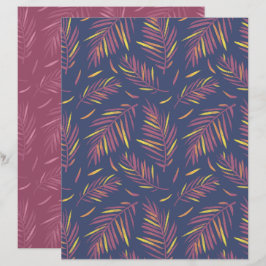 Papel de Scrapbook Roxo Palma