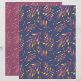Papel de Scrapbook Roxo Palma