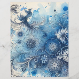 Papel de scrapbook vintage efêmero de junk journal