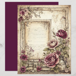 Papel de Scrapbook Vitoriano e de Renda