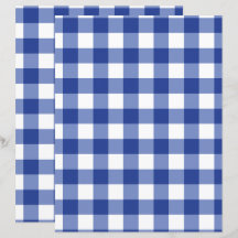 Papel de Scrapbook Xadrez Azul Médio