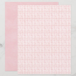 Papel de Scrapbook Xadrez Coquette Vintage