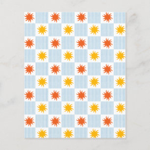 Papel de Scrapbook Xadrez Explosão Solar - L