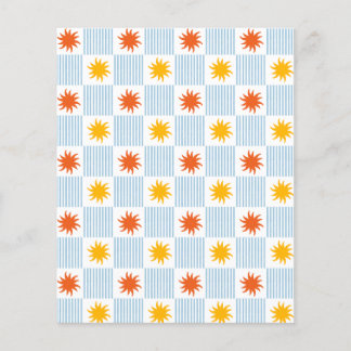 Papel de Scrapbook Xadrez Explosão Solar - L