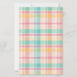 Papel de Scrapbook Xadrez Multicolorido