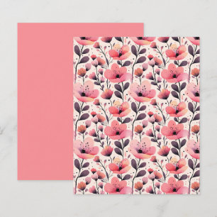 Papel de scrapbooking Floral, cor-de-rosa, elegant