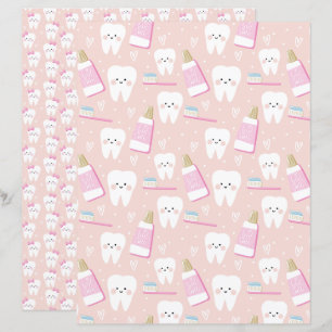 Papel de Scrapbooking para Bebê Menina Primeiro De