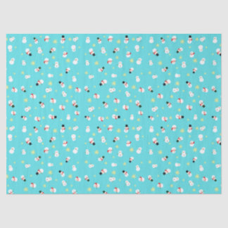 PAPEL DE SEDA かわいいブルーのクリスマス スノーマン 子ども♡