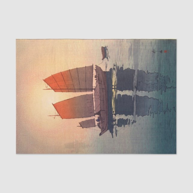 Papel De Seda 帆 船 朝 Manhã De Navegação, Hiroshi Yoshida (Frente )