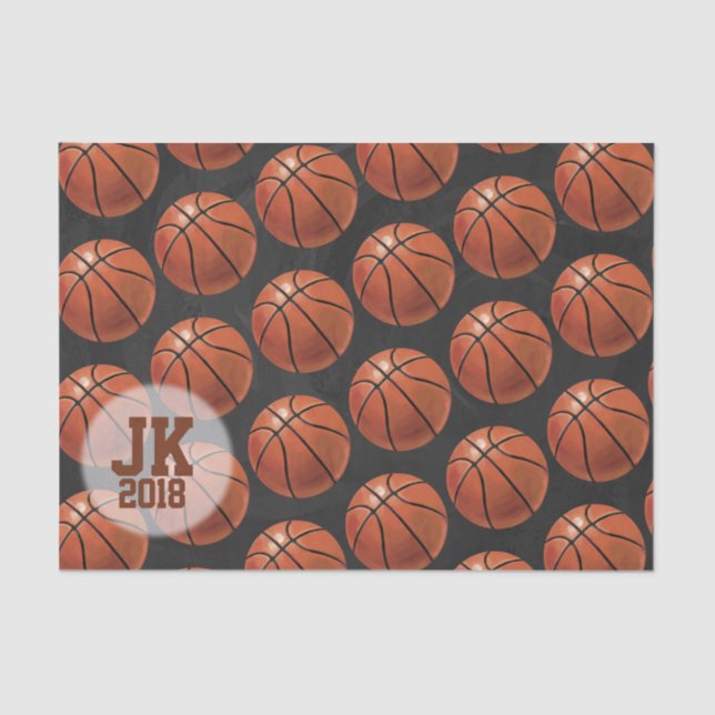 Papel De Seda 03de12 Papel-padrão para basquete (Frente )