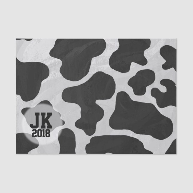 Papel De Seda 03of12 Papel-Padrão de Vaca (Frente )