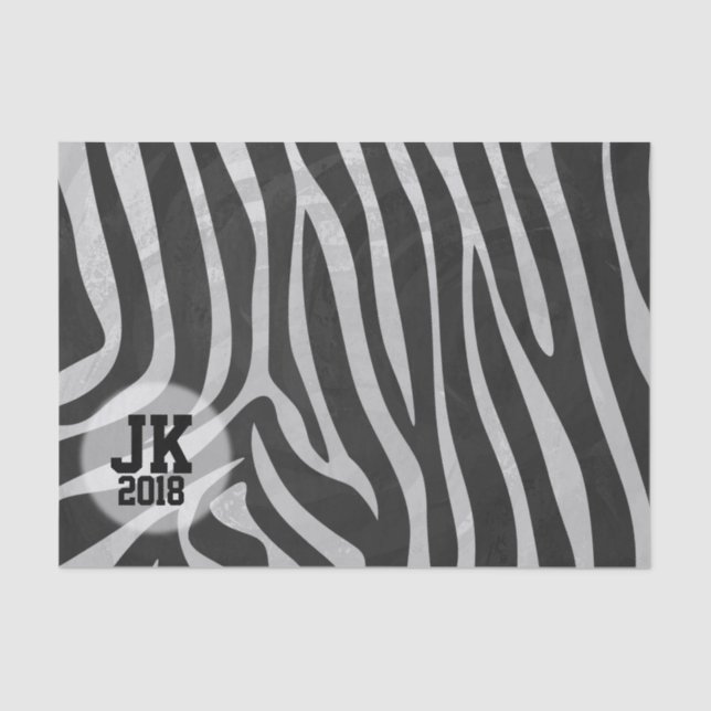 Papel De Seda 03of12 Tiger Pattern Tissue Paper (Frente )