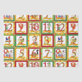 Papel De Seda 12 dias de Natal