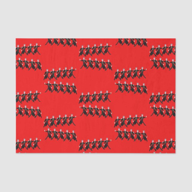 Papel De Seda 12 dias do Natal 10 senhores Um-Pulo (Frente )