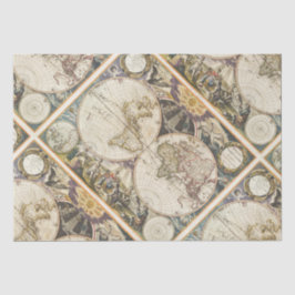 Papel De Seda 1702 Um novo mapa do mundo