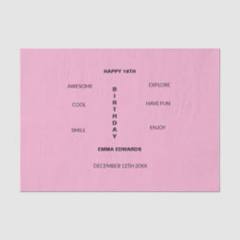 Papel De Seda 18º aniversário, fofo e incrível