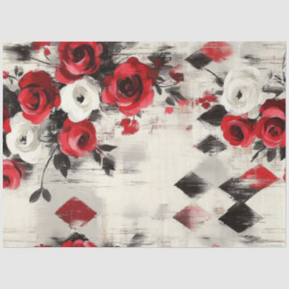 Papel De Seda 1850-Fundo Sangramento Harlequin