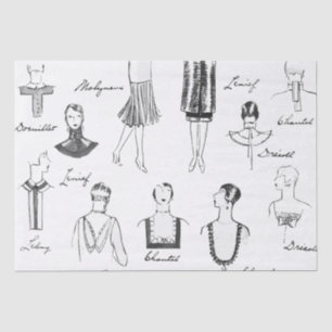 Papel De Seda 1925 French Fashions Tissue Paper v. 2