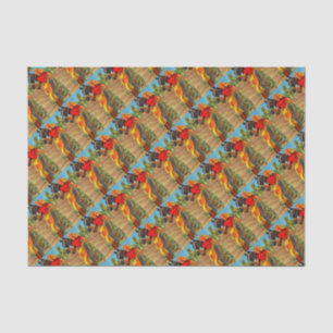 Papel De Seda 1940s, alfinetes, impressão