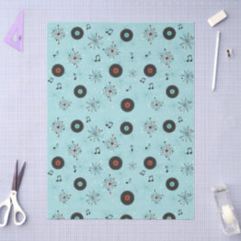 Papel De Seda 1950s Retro Music Records