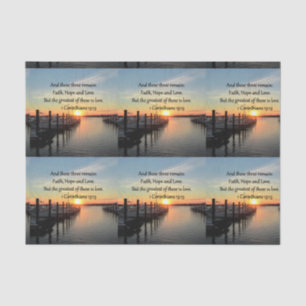 PAPEL DE SEDA 1 CORINTHIANS 13 SUNSET DESIGN