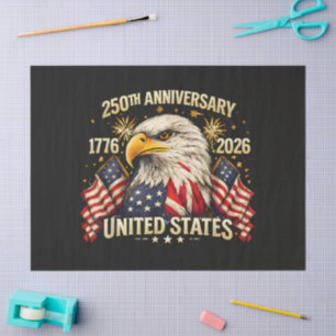 Papel De Seda 250º Aniversário dos Estados Unidos 1776-2026