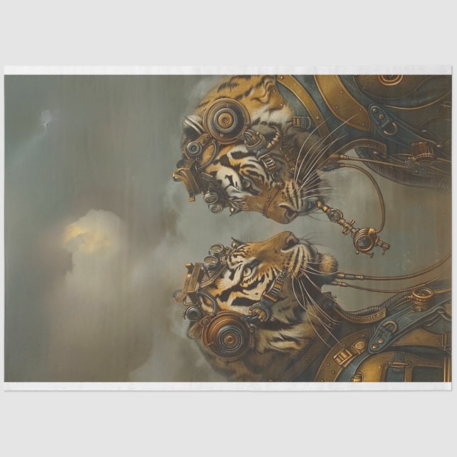 Papel De Seda 2 Dissociação de Tigres Mecânicos (Frente )