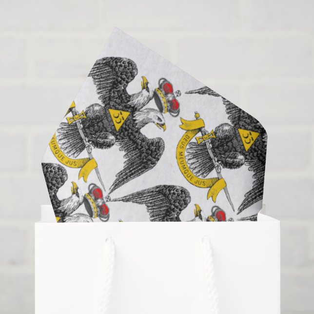 Papel De Seda 33° Rito Escocês do Norte (Sacola de presentes)