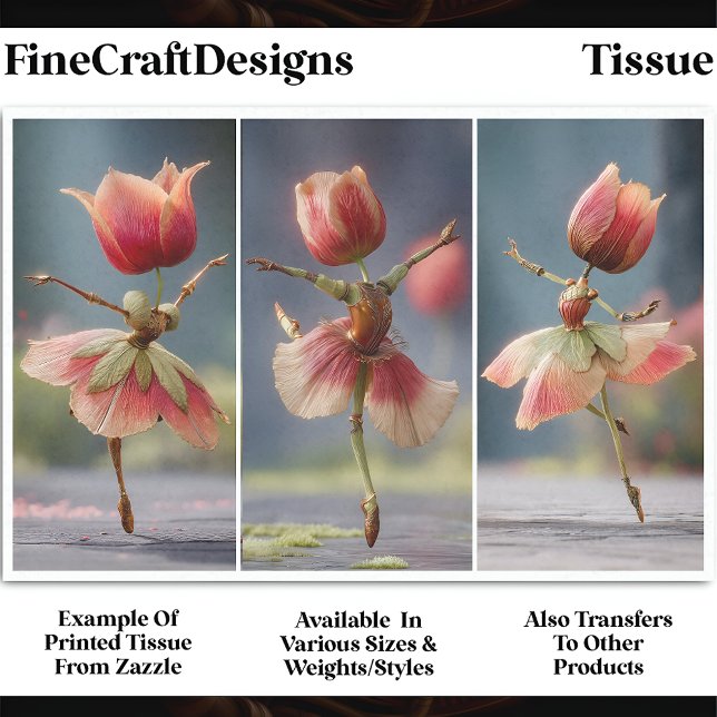 Papel De Seda 3 Dançarinos Da Flor Do Chique, Desacoplamento DJ6 (Criador carregado)