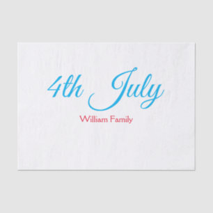 Papel De Seda 4 de julho dia da independência adicionar nome tex
