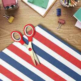 Papel De Seda 4 De Julho, Vermelho, Cinzas Brancas E Azuis